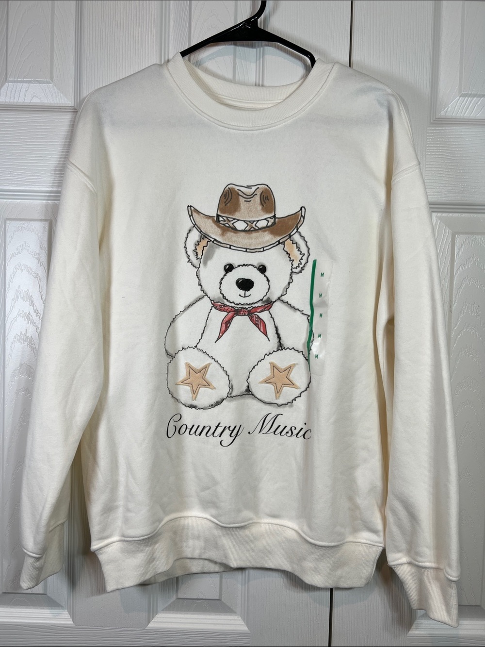 Zoe + Liv White Alyssum Crewneck Sweatshirt Various Sizes